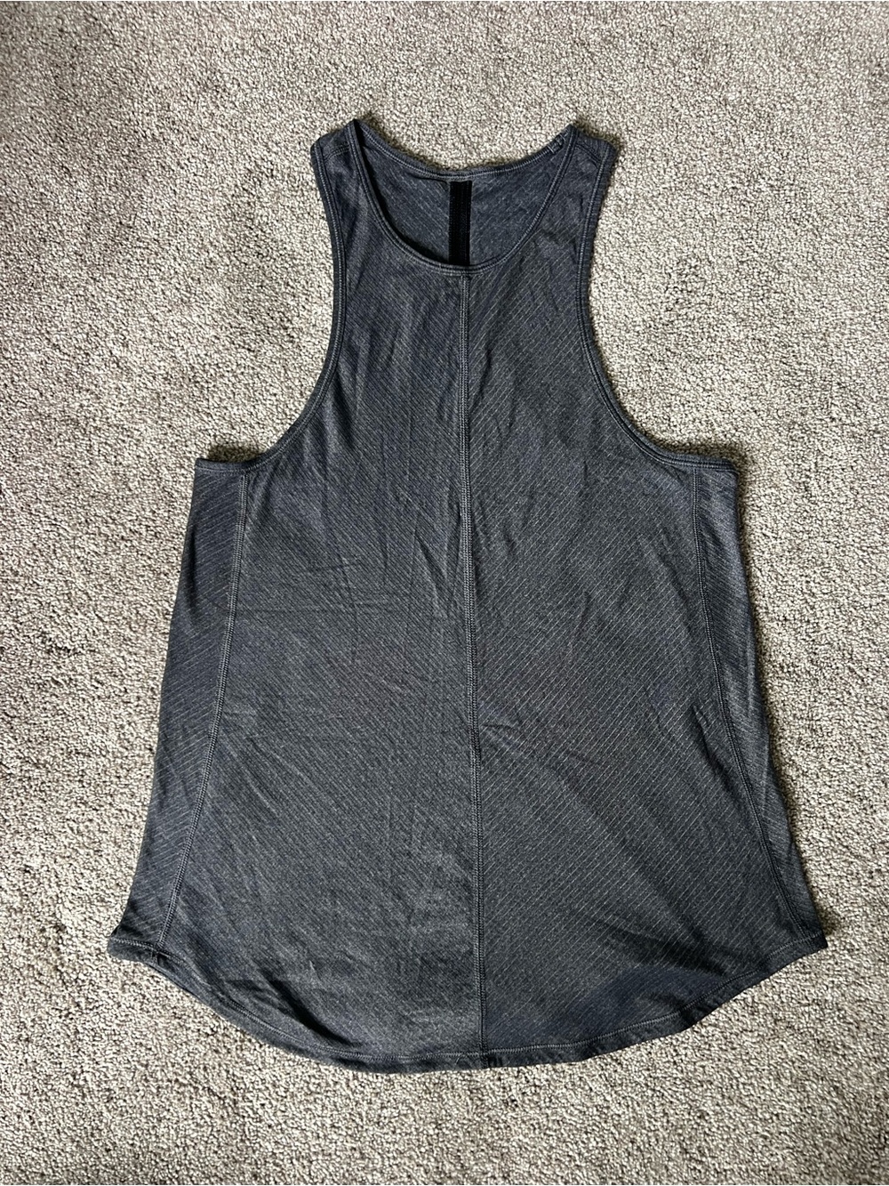 Lululemon Dark Gray Ribbed Muscle Tank